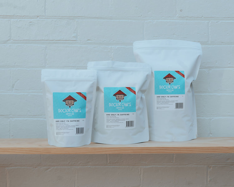 And only 1% caffeine (SWP Espresso Decaf Blend)